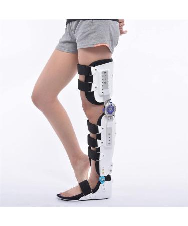 Adjustable Hip Joint Fixation Bracket Hinged ROM Knee Foot Support Brace Adjustable Post Knee Support Orthosis Immobilizer Protector Full Leg Stabilizer Knee Orthosis Splint Foot and Orthotics of Left Active
