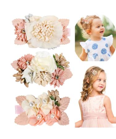 Hcliptie Large Flower Hair Clips for Babies & Girls | Crocodile Accessories in Pink & Blue | Perfect Gift Box for Toddlers & Teenagers - 6x7.6 cm - Buy Online on GoSupps.com