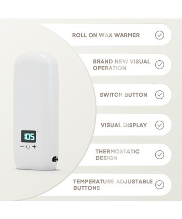 Topdirect Roll on Waxing Set - Hair Removal Wax Warmer with 2 Honey Cartridges Wax Strips & Sensitive Skin Oil for Women | International Shipping - Buy Online on GoSupps.com