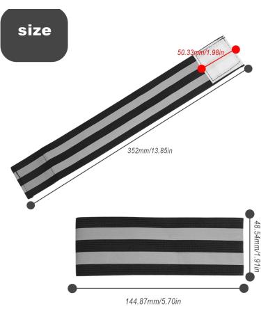 Buy Sprhr 10-Piece Double Reflecting Tapes | Adjustable Elastic Trouser Clamp in 5 Colors | Velcro Reflector Strap for Legs & Arms - International Shipping Available - Buy Online on GoSupps.com