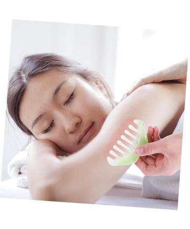 Beaupretty 12 STK Massage Comb & Gua Sha Tool - Promote Circulation & Health | Afro Kamm Jade Head Massager for Scalp & Face - Buy Online on GoSupps.com