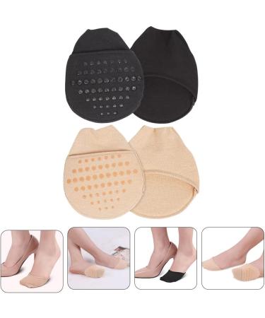Buy 2 Pairs Cotton Half Socks with Metatarsal Pads for Women - Supportive Moleskin & Forefoot Pads for Comfort Yoga & Daily Wear - Buy Online on GoSupps.com