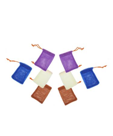 8pcs Soap Bag Foaming Net Soap Pouch Soap Saver Pouch Exfoliating Soap Net Natural Soaps Soap Bag for Bar Soap Loofah Soap Facial Cleaning Mesh Cleansing Nylon Bath Ball Travel