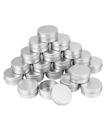 Tancuder 20 pieces aluminum snacks empty D schen 20ml aluminum cream cans round tin can screw box metal cans for handicrafts minikers cosmetics herbs hooks pearls buttons ointments - Buy Online on GoSupps.com