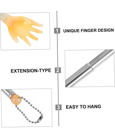 Beavorty 18 PTH Finger Tickling Massage Device | Wooden Telescopic Back Scratcher & Collapsible Massager Tool - Buy Online on GoSupps.com