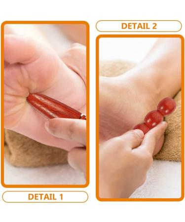 MipCase 4-Piece Wooden Acupuncture & Acupressure Sticks | Gua Sha Massage Device | Manual Wood Tools for Targeted Massage - Buy Online on GoSupps.com