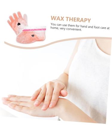 Housoutil 2 Pairs Wax Gloves Foot Spa Pe Bag - Buy Online on GoSupps.com