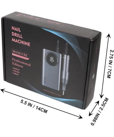 DRESSOOS Portable Nail Drill Nail Polisher Aluminum Alloy Miss Clothing Set Mini Sanding Tool 14X7X2.5CM Black - Buy Online on GoSupps.com