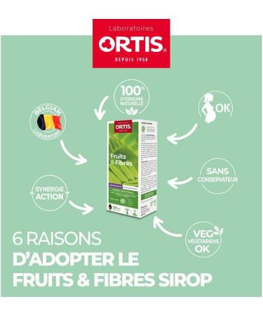 Ortis - Fruits & Fibers Gentle Action Syrup 250ml - Food Supplement to Maintain Regular Intestinal Transit - Suitable for the Whole Family - 100% Natural Fig Based - Buy Online on GoSupps.com