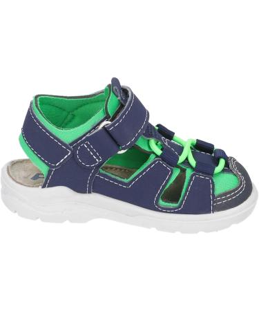 Ricosta Gery M 61 Boys' Sandals - 3.5 UK Child - Nautic Neon Green Blue - Buy Online on GoSupps.com