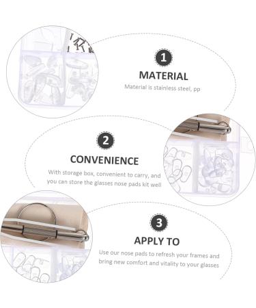 Healeeved 5 Sets Glasses Repair Tool - Screw Kit Nose Pads Rustproof Steel Multi-Color - Essential Eyewear Fixing Set - Buy Online on GoSupps.com