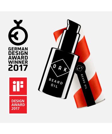 Oak Beard Oil | Organic Bart l & Conditioner (30 ml) | Natural Vegan Beard Care for Men | Softens 3-Day to Full Beards | Certified Natural Cosmetics from Berlin - Buy Online on GoSupps.com