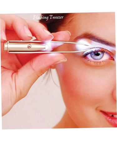 FOMIYES Led Light Eyelash Tweezer Eyebrow Tweezer Eyebrow Hair Removal Tweezer Eyebrow Clip - Buy Online on GoSupps.com