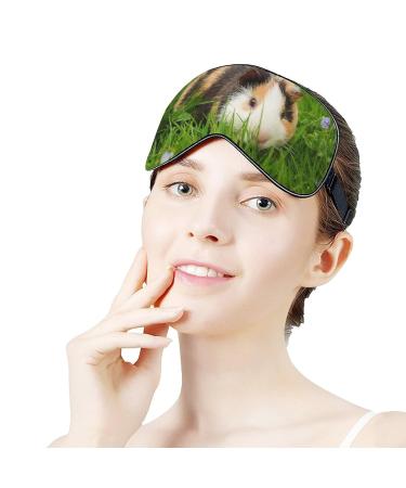 Cute Guinea Pig Pattern Sleep Mask | Adjustable Strap | Night Blindfold for Women Men | Perfect for Yoga, Travel, Nap - Buy Online on GoSupps.com