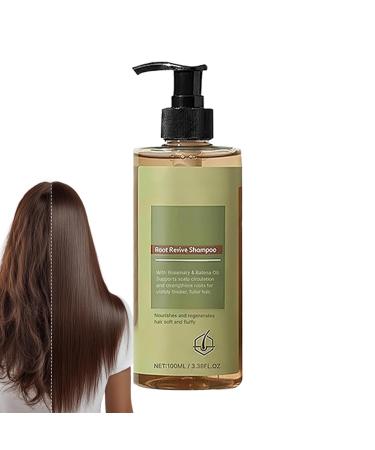 Root Revitalizing Shampoo 100 ml hair strengthening cleanser voluminous nourishing formula Botanical root growth support therapy complex for women men adults teenagers elderly sleep