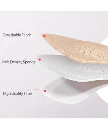8 Pairs Heel Cushions Pads - Non-Slip Self-Adhesive Insoles for Comfort - Black & Meat-Colored Foot Care - Buy Online on GoSupps.com
