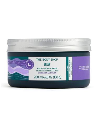 The Body Shop Sleep Balmy Body Cream  Lavender & Vetiver   Body Moisturizer   Preps You to Sleep   Body Vegan   6.7oz