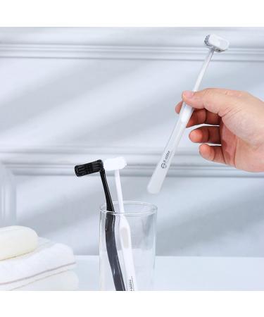 Six-Sided Bristles Toothbrush for Sensitive Teeth & Gums - Gray | Optimal Oral Care for Adults - Buy Online on GoSupps.com