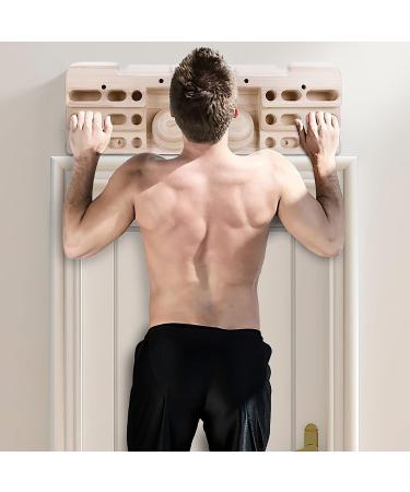 Two Stones Hangboard Rock Climbing Training Board for Fingerboard Climbing - Large Size with Jugs, Slopes, Pockets, and Edges - Buy Online on GoSupps.com