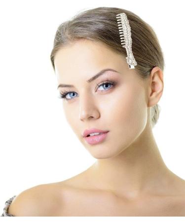 Bling Rhinestone Hair Clips Sparkly Crystal Comb Hairpins Hair Barrettes Hair Accessories for Women and Girls Style1 - Buy Online on GoSupps.com