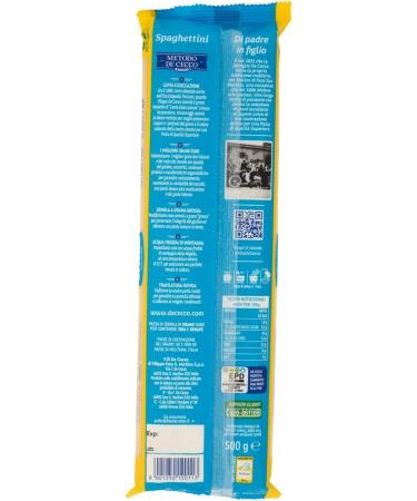 5X De Cecco Spaghettini Italian Pasta No. 11 500g - Buy Online on GoSupps.com