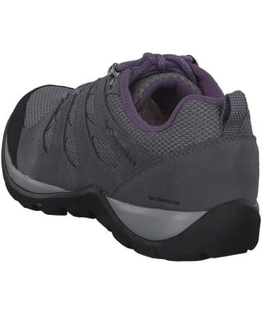 Columbia Women's Redmond V2 Waterproof Hiking Shoe | Ti Grey Steel/Plum Purple | Size 10 - Buy Online on GoSupps.com