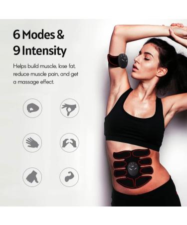 Buy EMS Abdominal Muscle Trainer - Electric Belly Sculpting Device for Home Fitness | Tone Abs Back & Arms for Men & Women - Buy Online on GoSupps.com