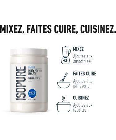  Isopure Isopure Whey Isolate Protein Flavourless High Protein with 25g per Serving Low Sugars No Artificial Flavors or Sweeteners  - Buy Online on GoSupps.com