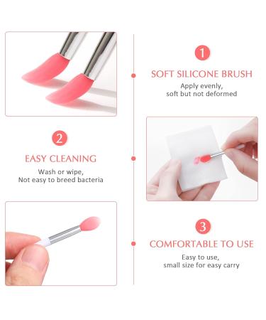 Solustre 6Pcs Silicone Lipstick Brush Set - Reusable Soft Makeup Brushes for Women - Perfect for Lip Care & Application - Buy Online on GoSupps.com