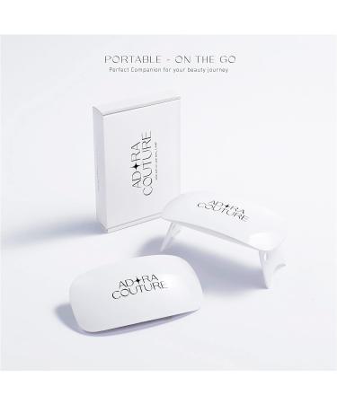 Adora Couture 6W Portable UV LED Nail Lamp - Mini Cure Gel Polish Art & Stickers with 2 Timers - Buy Online on GoSupps.com