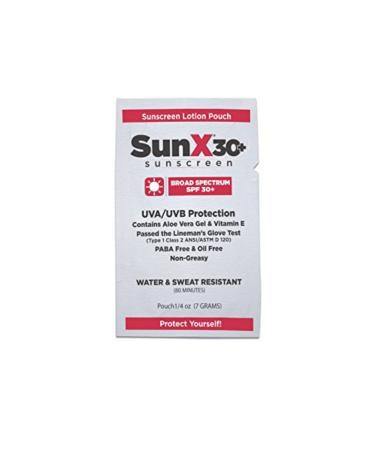 Sunx30+ Sunscreen Lotion Packets - 60