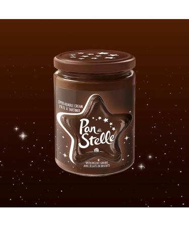 Pan Di Stelle Chocolate/hazelnut spread garnished with Pan di Stelle biscuit pieces for a dreamy moment without hydrogenated fats or colourings - 1 jar of 380 g - Buy Online on GoSupps.com