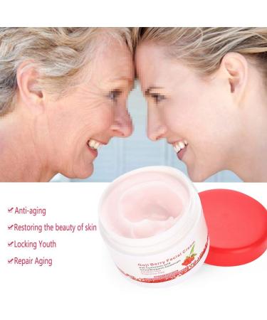 YUYTE Anti-Aging Goji Berry Cream - Reduces Dark Circles & Wrinkles Firming Face Cream for Youthful Skin - Buy Online on GoSupps.com