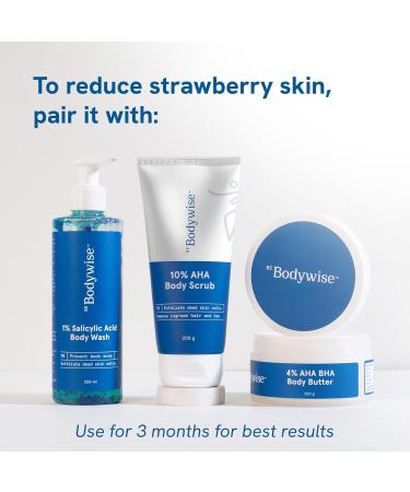 Be_Bodywise 10% Lactic AHA Exfoliating Body Scrub - Tan Removal & Soft-Smooth Skin for Women | 200g - International Shipping Available - Buy Online on GoSupps.com