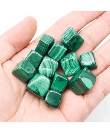 Crystal 100gNature Stripe Malachite Mini Cub Tumbles Stone 17mm-25mm for Great W Gift JZIGTDEM - Buy Online on GoSupps.com