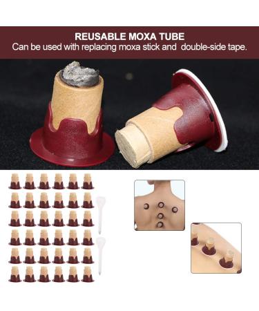 Portable Moxibustion Tube & Moxa Stickers - Home Warm Therapy Set for Acupuncture & Healing - Buy Online on GoSupps.com