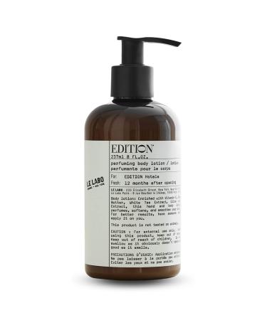 EDITION Le Labo Body Lotion - Signature Black Tea Scent - With Vitamin E  Shea Butter  and Olive Leaf - 8 oz. 8 Ounce (Pack of 1)