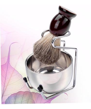 Minkissy 9-Piece Men's Beard Care Set - Bamboo Shaving Brushes & Facial Hair Grooming Tools for Cyclists - Premium Quality Silver Beard Brush Set - Buy Online on GoSupps.com