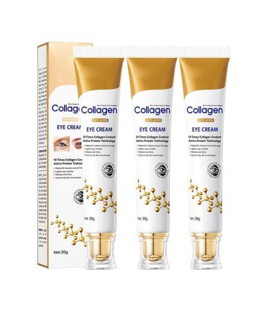 sjfscqr Anti-Wrinkle Eye Cream with Collagen, Anti-Wrinkle Roll-On Eye Cream, Anti-Wrinkle Eye Cream Smoothes Wrinkles, Eliminates Bags and Dark Circles