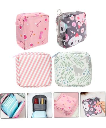 BCOATH 4pcs Sanitary Napkin Storage Bag Organizer for Women - Travel Wallets & Coin Purses, Period Starter Kit & Storage Solution - Buy Online on GoSupps.com