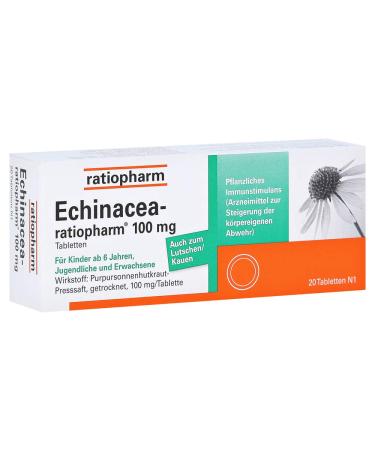 ECHINACEA-RATIOPHARM 100 mg tablets 20 pcs