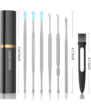 7in1 Stainless Steel Ear Pick Ear Wax Removal Kit with Lipstick Case - Silver - Buy Online on GoSupps.com