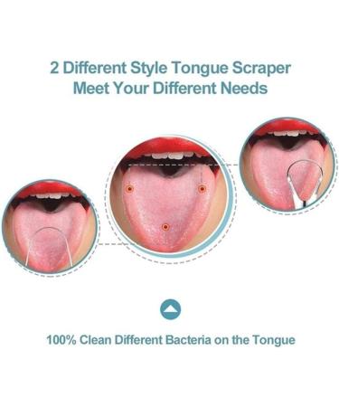 Tossper Stainless Steel Tongue Scraper - Reusable Portable Oral Hygiene Tool for Adults | Fresh Breath & Cleaner Tongue - Buy Online on GoSupps.com