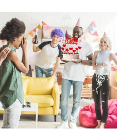 Red Cake Decoration 30th Birthday Woman Happy 30th Birthday Cake Decoration 30 Years Young Women Man Cake Decoration 30th Cupcake Topper 30th Birthday Cake Topper Red Cake Topper Decoration 30th - Buy Online on GoSupps.com