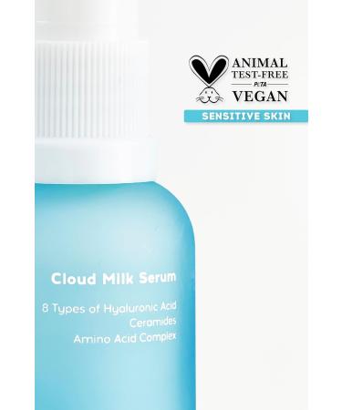cream co. Cloud Milk Skin Repair Serum for All Skin Types Renewing Skin Serum Hyaluronic Acid Skin Serum Vegan Paraben-Free Anti Aging Serum Soothes the Skin - Buy Online on GoSupps.com