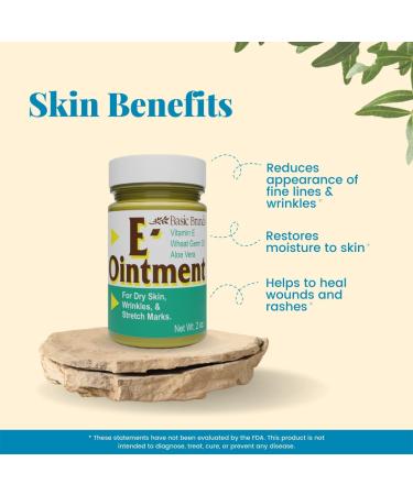 Basic Brands Vitamin E Ointment 2 oz - Original 2 Ounce (Pack of 1) - Buy Online on GoSupps.com