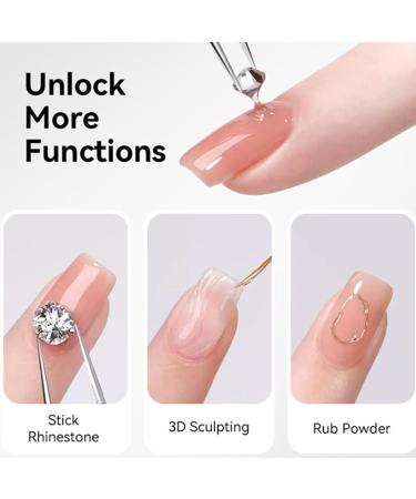 Arrovarp Rhinestone Nail Glue - Strong Press-On Nail Adhesive - Gel Accessories and Rhinestone Glue 30g For Fabric Sculpture Design Jewelry Making Women's and Girls' Home Decor - Buy Online on GoSupps.com