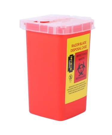 Mobestech 5 STK blade disposal container for on the go Razor Bank blade disposal container Travel case for razor needle waste bucket pussy-resistant container jewelry.