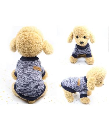 Buy Navy Blue Fleece Pet Sweater for Dogs & Cats | Warm Puppy Coat - International Shipping Available - Buy Online on GoSupps.com