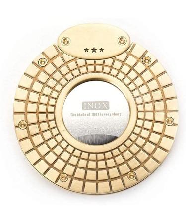 Cigar Cutter Accessories Cigar Metal Plating Engraving Portable Cigar Round Stainless Steel Cigar Scissors A